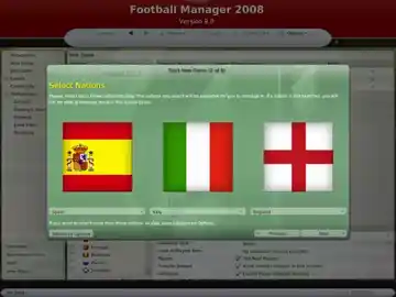 Football Manager 2008 (USA) screen shot game playing